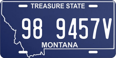 MT license plate 989457V