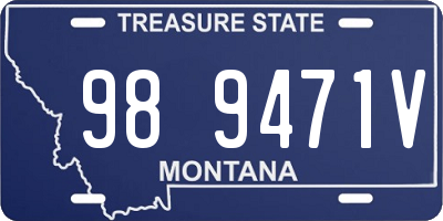 MT license plate 989471V