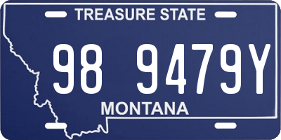 MT license plate 989479Y