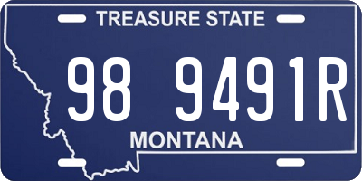 MT license plate 989491R