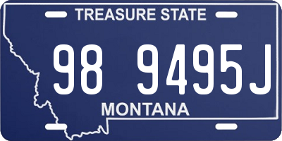 MT license plate 989495J