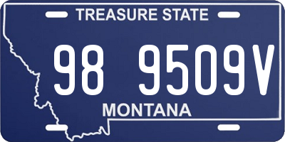 MT license plate 989509V