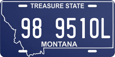 MT license plate 989510L