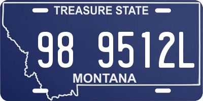 MT license plate 989512L