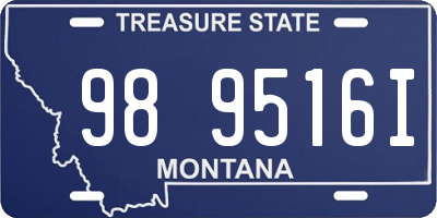 MT license plate 989516I