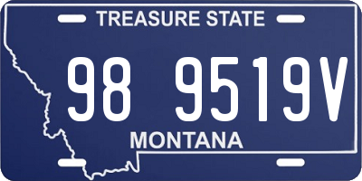 MT license plate 989519V