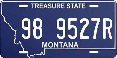 MT license plate 989527R