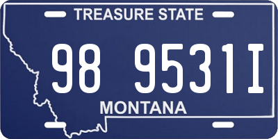 MT license plate 989531I