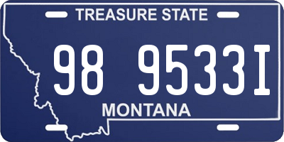 MT license plate 989533I