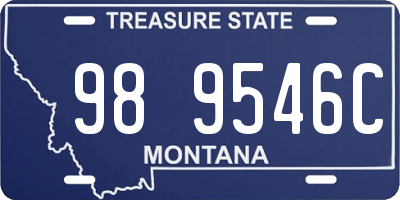 MT license plate 989546C