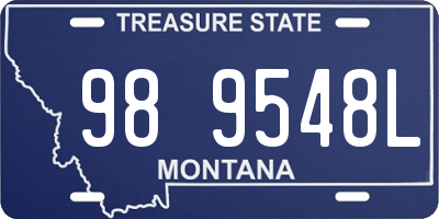 MT license plate 989548L