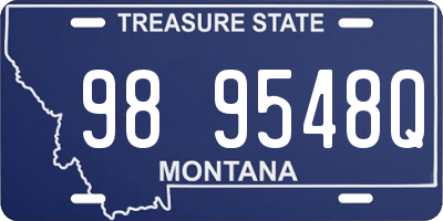 MT license plate 989548Q