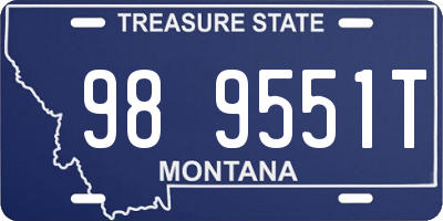 MT license plate 989551T