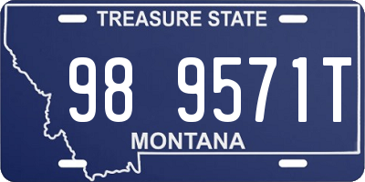 MT license plate 989571T