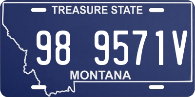 MT license plate 989571V