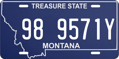 MT license plate 989571Y