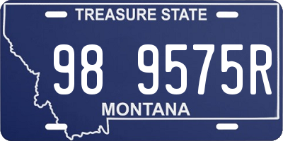 MT license plate 989575R