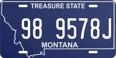 MT license plate 989578J