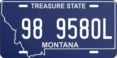 MT license plate 989580L