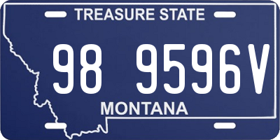 MT license plate 989596V