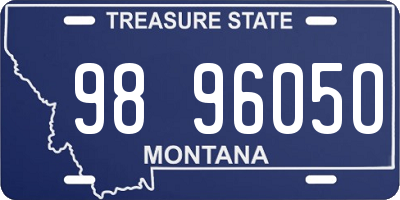 MT license plate 989605O