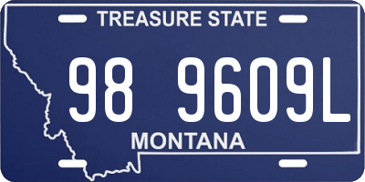 MT license plate 989609L