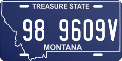 MT license plate 989609V