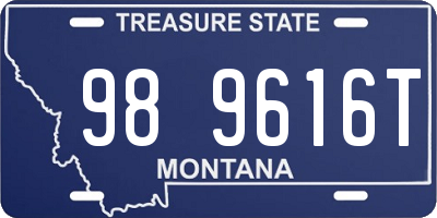 MT license plate 989616T