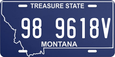 MT license plate 989618V