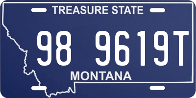 MT license plate 989619T