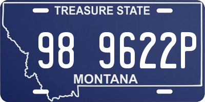 MT license plate 989622P