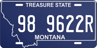 MT license plate 989622R