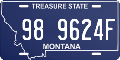MT license plate 989624F