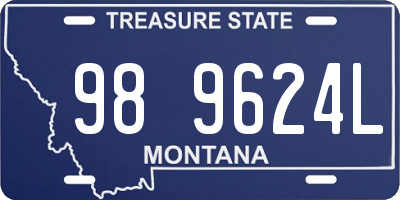 MT license plate 989624L