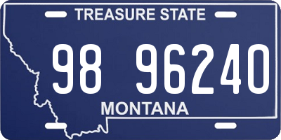 MT license plate 989624O