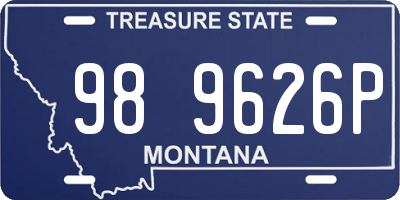 MT license plate 989626P