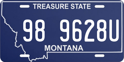 MT license plate 989628U