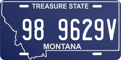 MT license plate 989629V