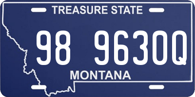 MT license plate 989630Q