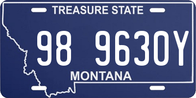 MT license plate 989630Y