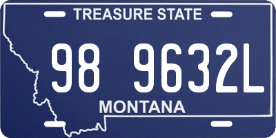 MT license plate 989632L