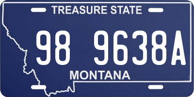 MT license plate 989638A