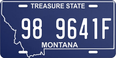 MT license plate 989641F