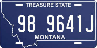 MT license plate 989641J