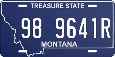 MT license plate 989641R