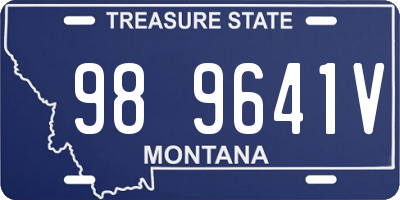 MT license plate 989641V