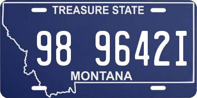 MT license plate 989642I