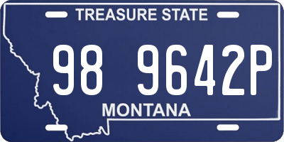 MT license plate 989642P