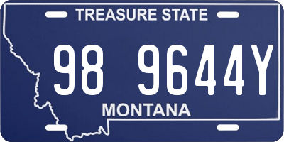 MT license plate 989644Y