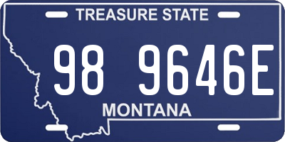 MT license plate 989646E